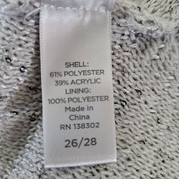 Avenue Tweed Cowlneck Sweater Vest (Size 26/28) - Picture 6 of 8